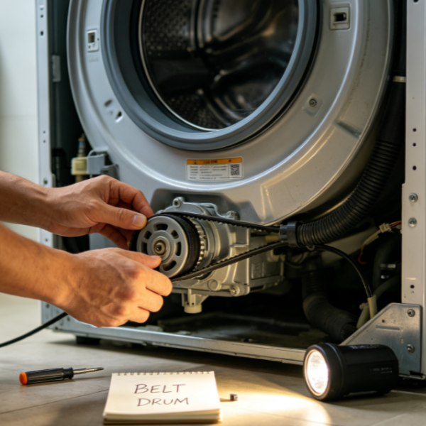 Washing Machine Drive Belt Repair