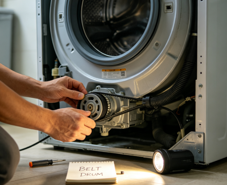 Washing Machine Drive Belt Repair